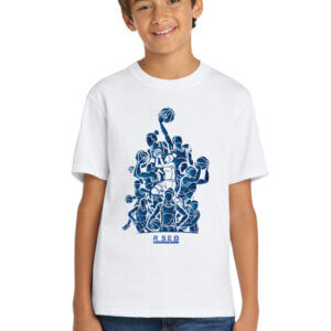 Port & Company® Girls Basketball Youth Core Cotton Tee