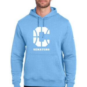 Senator Basketball Nike Club Fleece Sleeve Swoosh Pullover Hoodie